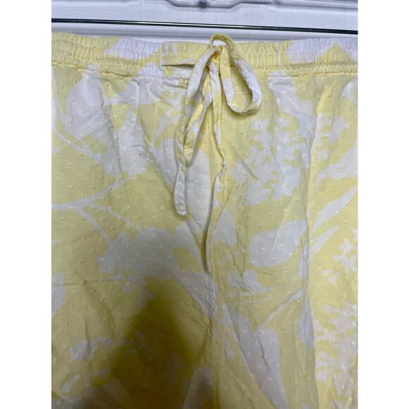 Haven Well Within True Cotton Floral Embroidered Dot Shorts Yellow XXL - Picture 5 of 10